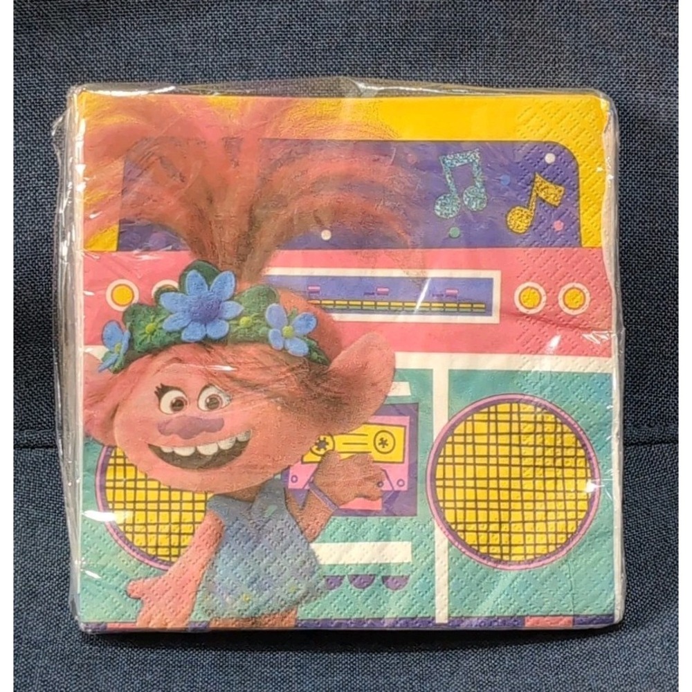 Trolls Poppy Dinner Napkins 16ct New!